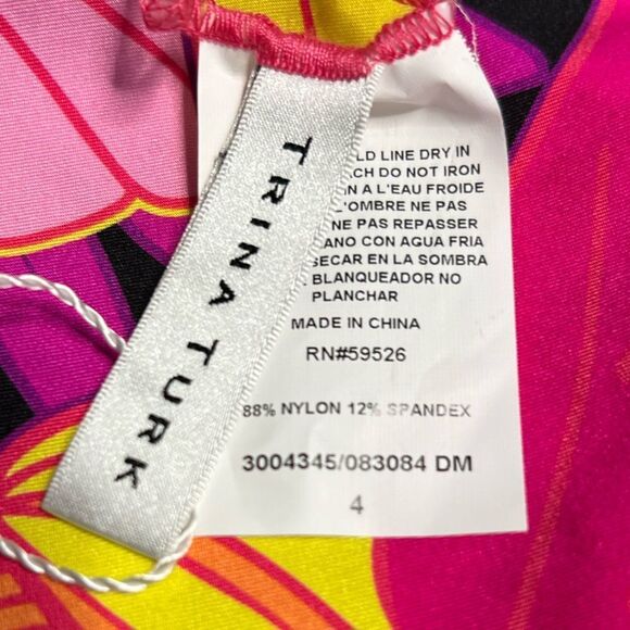 Trina Turk Swim Women's Monaco Hipster Floral Reversible Swim Bottom Size 4. NWT - Picture 13 of 15